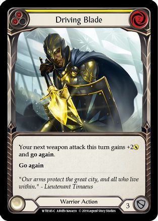 Driving Blade (Yellow) (WTR145) - Welcome to Rathe 1st Edition