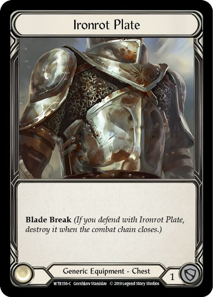 Ironrot Plate (WTR156)  1st Edition