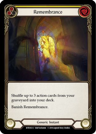 Remembrance (WTR163) - Welcome to Rathe 1st Edition Rainbow Foil