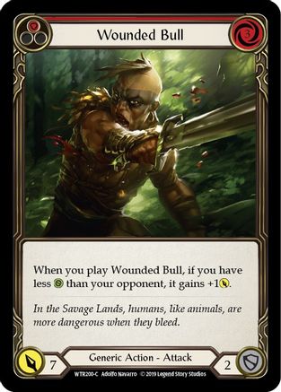 Wounded Bull (Red) (WTR200) - Welcome to Rathe 1st Edition