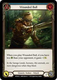 Wounded Bull (Blue) Rainbow Foil Alpha