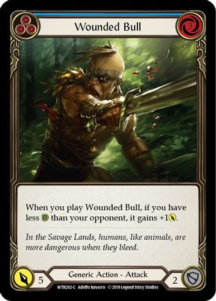 Wounded Bull (Blue) (WTR202) - Welcome to Rathe 1st Edition