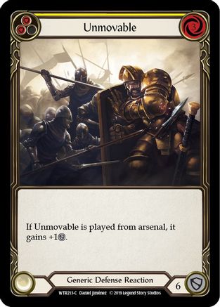 Unmovable (Yellow) (WTR213) - Welcome to Rathe Unlimited Edition Rainbow Foil