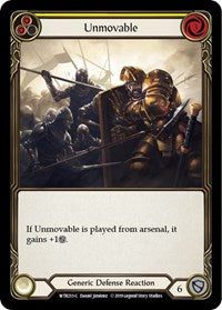 Unmovable (Yellow) Rainbow Foil Alpha