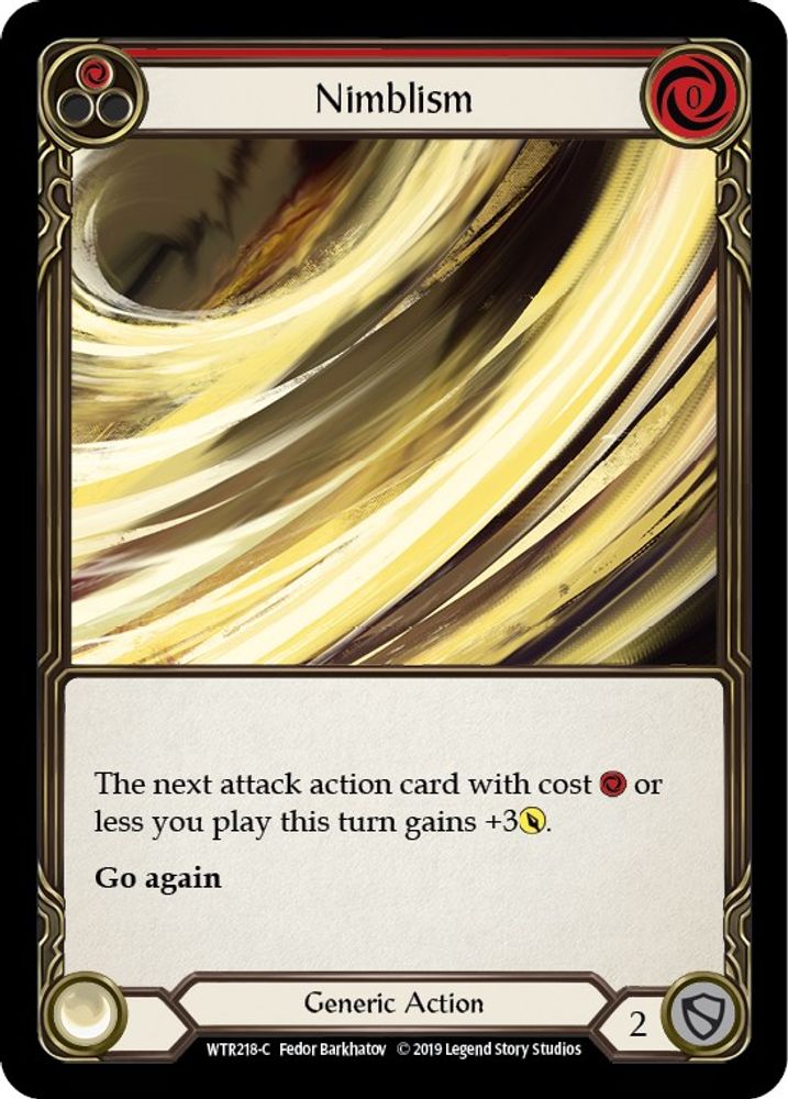 Nimblism (Red) (WTR218)  1st Edition Rainbow Foil