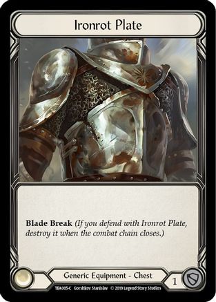 Ironrot Plate (TEA005) - Hero Deck: Dorinthea 1st Edition