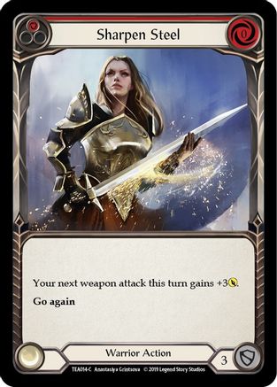Sharpen Steel (Red) (TEA014) - Hero Deck: Dorinthea 1st Edition