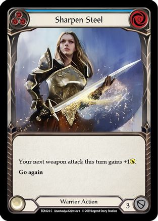 Sharpen Steel (Blue) (TEA024) - Hero Deck: Dorinthea 1st Edition