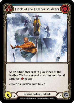 Flock of the Feather Walkers (Blue) (TEA026) - Hero Deck: Dorinthea 1st Edition