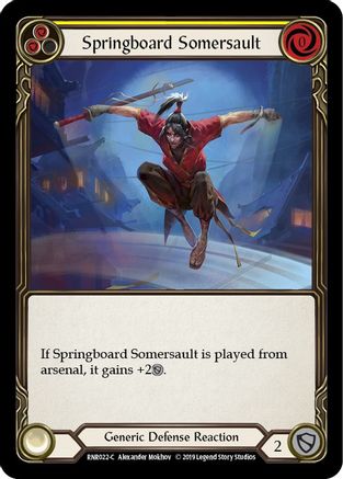 Springboard Somersault (RNR022) - Hero Deck: Rhinar 1st Edition