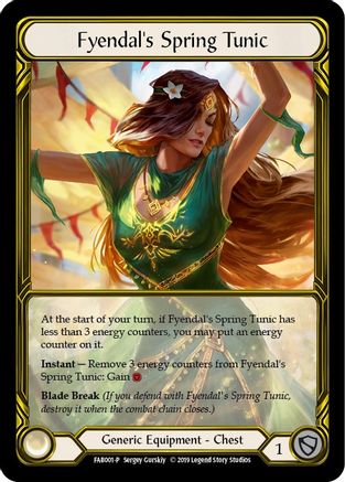 Fyendal's Spring Tunic (Golden) - FAB001 (FAB001) - Flesh and Blood: Promo Cards 1st Edition Cold Foil