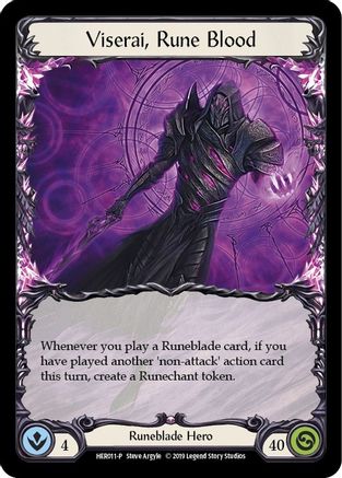 Viserai, Rune Blood - HER011 (HER011) - Flesh and Blood: Promo Cards 1st Edition Cold Foil