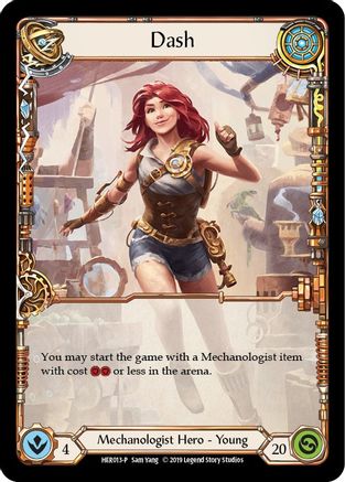 Dash - HER013 (HER013) - Flesh and Blood: Promo Cards 1st Edition Rainbow Foil