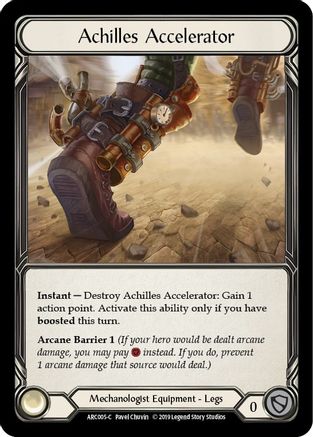 Achilles Accelerator (ARC005) - Arcane Rising 1st Edition Cold Foil