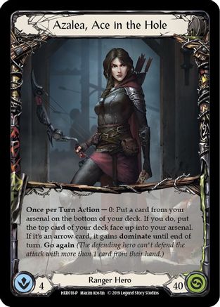 Azalea, Ace in the Hole (Rainbow) - HER018 (HER018) - Flesh and Blood: Promo Cards 1st Edition Rainbow Foil