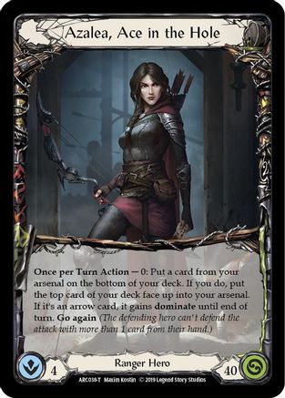 Azalea, Ace in the Hole // Nebula Blade (ARC038) - Arcane Rising 1st Edition