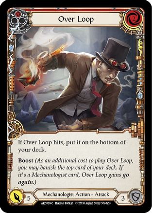 Over Loop (Red) (ARC020) - Arcane Rising Unlimited Edition Rainbow Foil