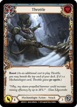 Throttle (Blue) (ARC025) - Arcane Rising Unlimited Edition