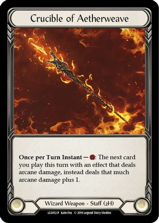 Crucible of Aetherweave - LGS012 (LGS012) - Flesh and Blood: Promo Cards 1st Edition Cold Foil