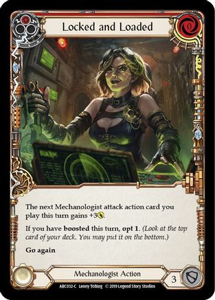 Locked and Loaded (Red) (ARC032) - Arcane Rising 1st Edition Rainbow Foil
