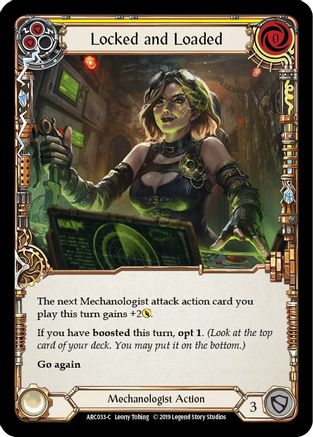 Locked and Loaded (Yellow) (ARC033) - Arcane Rising 1st Edition Rainbow Foil