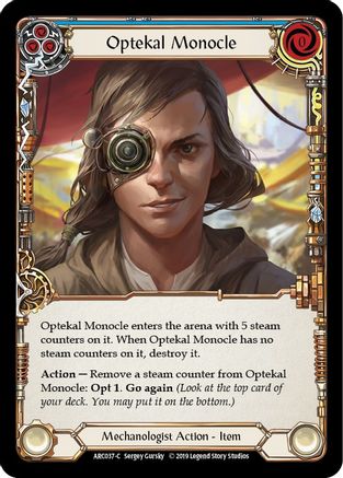 Optekal Monocle (ARC037) - Arcane Rising 1st Edition Rainbow Foil