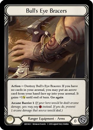 Bull's Eye Bracers (ARC042) - Arcane Rising 1st Edition Cold Foil