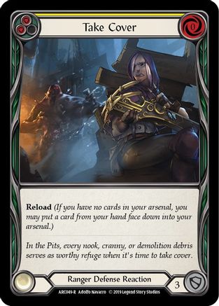 Take Cover (Yellow) (ARC049) - Arcane Rising 1st Edition