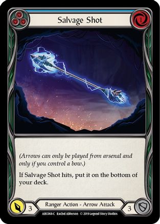 Salvage Shot (Blue) (ARC068) - Arcane Rising 1st Edition Rainbow Foil