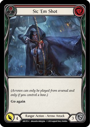Sic 'Em Shot (Red) (ARC072) - Arcane Rising Unlimited Edition Rainbow Foil