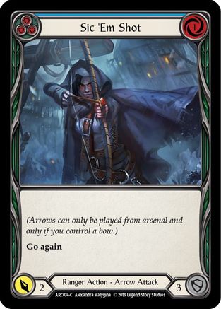 Sic 'Em Shot (Blue) (ARC074) - Arcane Rising Unlimited Edition