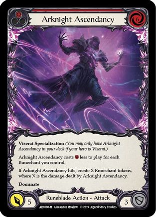 Arknight Ascendancy (ARC080) - Arcane Rising 1st Edition Rainbow Foil