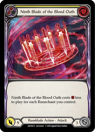 Ninth Blade of the Blood Oath (ARC082) - Arcane Rising 1st Edition