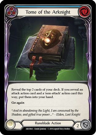 Tome of the Arknight (ARC084) - Arcane Rising 1st Edition Rainbow Foil