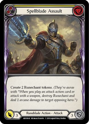 Spellblade Assault (Yellow) (ARC086) - Arcane Rising 1st Edition