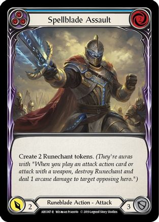 Spellblade Assault (Blue) (ARC087) - Arcane Rising Unlimited Edition