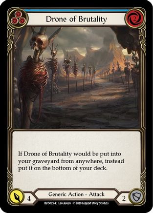 Drone of Brutality (Blue) (BVO025) - Hero Deck: Bravo 1st Edition
