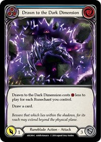 Drawn to the Dark Dimension (Blue) Rainbow Foil 1st Ed
