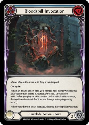 Bloodspill Invocation (Blue) (ARC108) - Arcane Rising 1st Edition