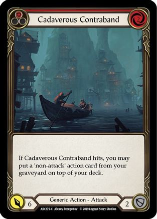 Cadaverous Contraband (Red) (ARC179) - Arcane Rising 1st Edition Rainbow Foil