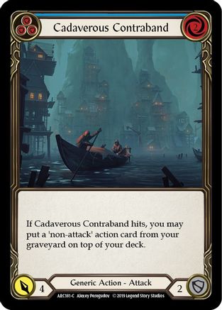 Cadaverous Contraband (Blue) (ARC181) - Arcane Rising 1st Edition