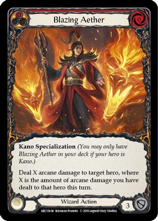 Blazing Aether (ARC118) - Arcane Rising Unlimited Edition Rainbow Foil