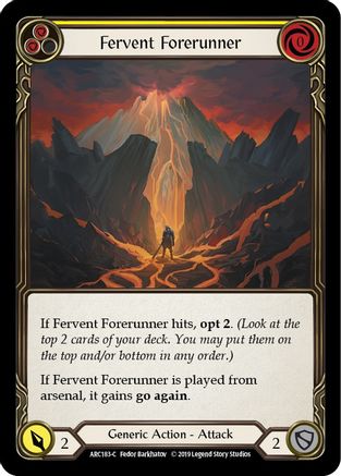 Fervent Forerunner (Yellow) (ARC183) - Arcane Rising 1st Edition