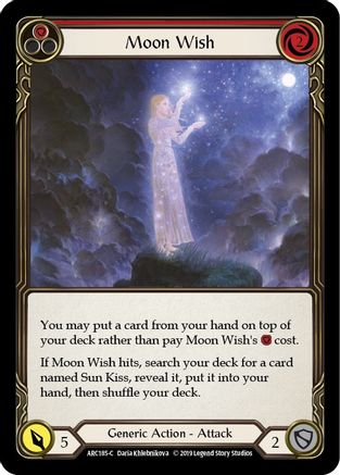 Moon Wish (Red) (ARC185) - Arcane Rising Unlimited Edition Rainbow Foil