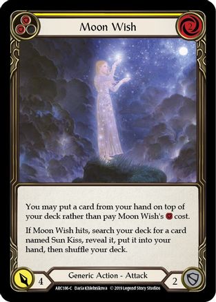 Moon Wish (Yellow) (ARC186) - Arcane Rising 1st Edition Rainbow Foil