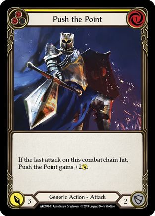 Push the Point (Yellow) (ARC189) - Arcane Rising Unlimited Edition
