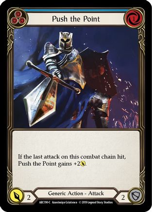 Push the Point (Blue) (ARC190) - Arcane Rising Unlimited Edition