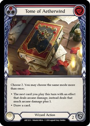 Tome of Aetherwind (ARC122) - Arcane Rising 1st Edition