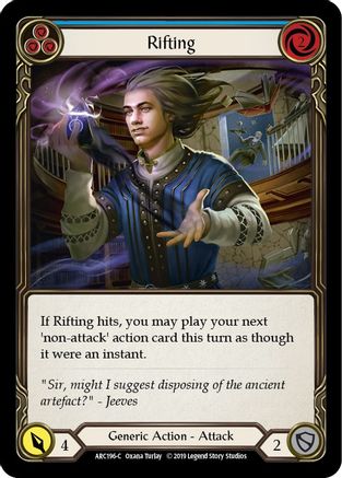 Rifting (Blue) (ARC196) - Arcane Rising 1st Edition Rainbow Foil