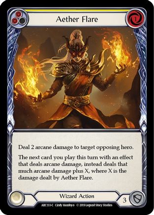 Aether Flare (Yellow) (ARC133) - Arcane Rising 1st Edition